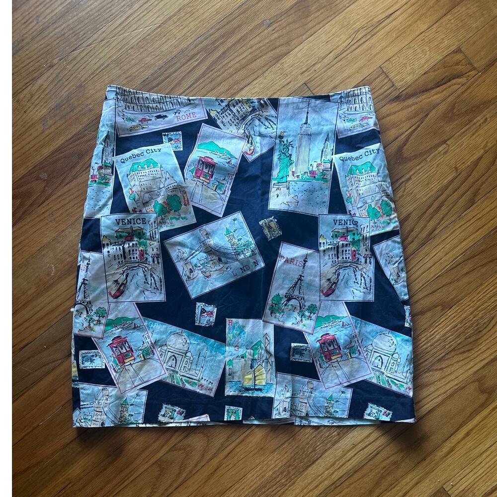Talbots Novelty Print Venice Italy Skirt | Travel Inspired | Size 14 - Picture 3 of 6